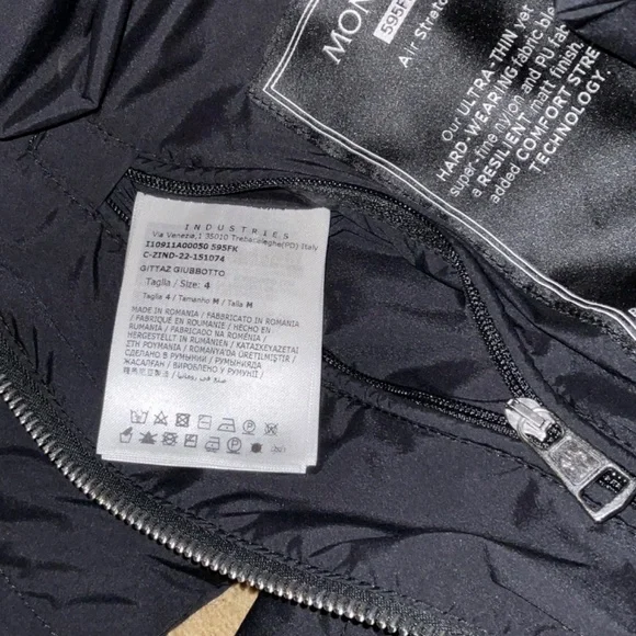 Monclear Gittaz down Biker jacket